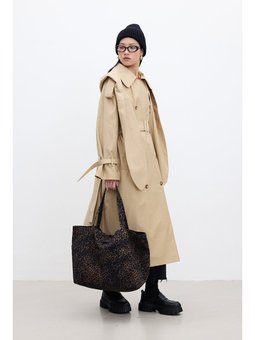 Tokyo Kapişonlu Camel Trençkot