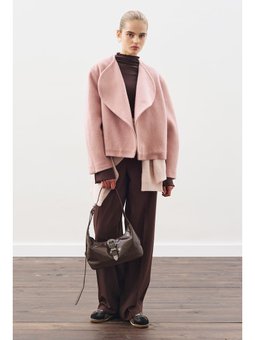 Yünlü Kısa Ceket Gülkurusu