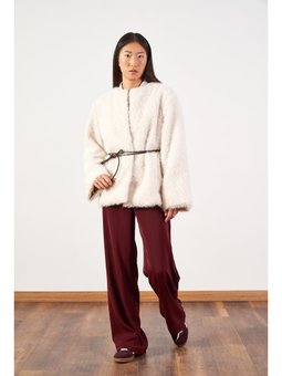 Soft Kürk Ekru Ceket