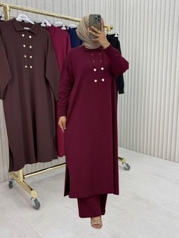 Pantolon Bordo Takım