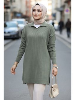Fitilli Mint Triko Kazak Tunik 65903mınt