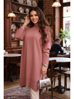 Gül Kurusu Triko Kazak Tunik 17203gk2