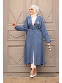 İnci Detaylı İndigo Mavisi Kap 6714ım