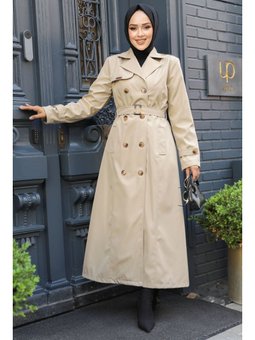 Kemerli Bej Trençkot 61500bej