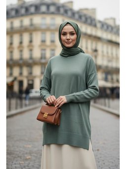 Mint Triko Kazak Tunik 17203mınt