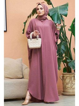 Krep Abaya Gül Kurusu