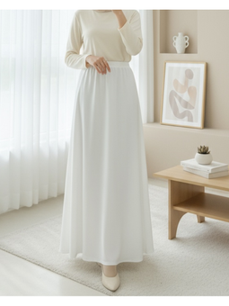 Araboy Jupon Astar Beyaz Etek