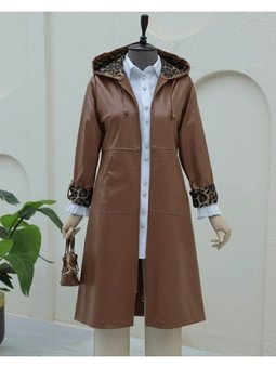 Fermuarlı Kolu Katlamalı Deri Taba Kap