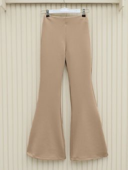 İspanyol Paça Scuba Vizon Pantolon