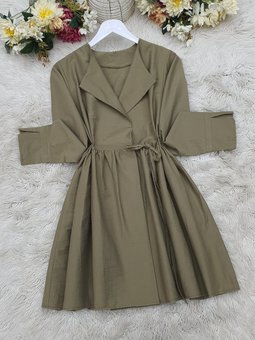 Kamuflaj Yan Bağcıklı Kol Manşeti Yırtmaçlı Kimono