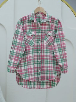 Kapaklı Cepli Tüvit Pembe Gömlek