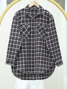 Kapaklı Cepli Tüvit Pudra Gömlek