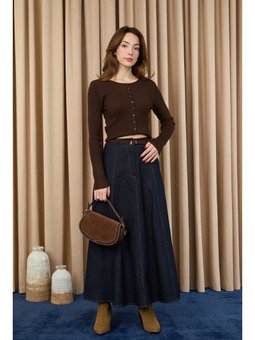 Kemerli Denim 32424etk Etek