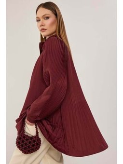 Piliseli Micro Trenç Bordo