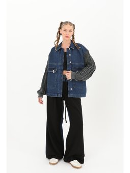 Triko Kol Detaylı Denim 32041ckt Ceket