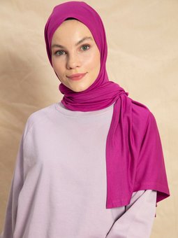 Penye Fuşya Şal