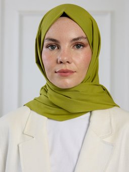 Pure Pamuk Yağ Yeşili Şal