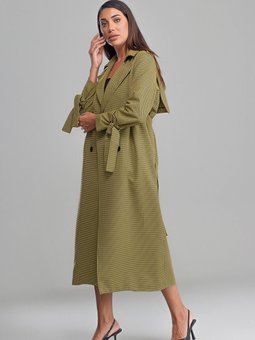 Nora Kadın Oversize Hardal Trençkot