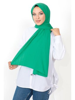 Dokulu Şal Benetton Yeşili