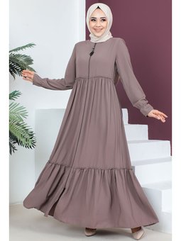 Volanlı Vizon Ferace