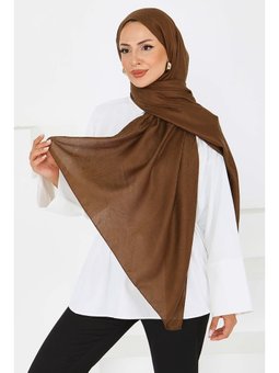 Etnik Monagram Şal Kahve