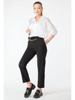 Havuç Sıyah Pantolon Siyah