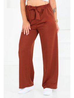 Önden Bağlamalı Pantolon Kahve