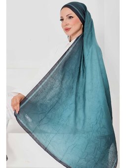 Soft Degrade Bambu Crash Şal Petrol