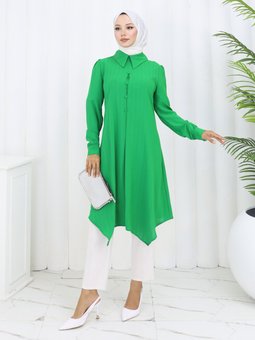 Zümrüt Yesili Tunik