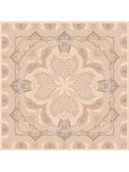 Desenli İtalyan Şifon Askısı İle Birlikte 110x110 Cm Gri Eşarp