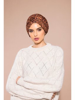 Ekose Desen Pavia Seri Askısı İle Birlikte 90x200 Cm Taba Şal