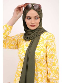 Büzgülü Pratik Penye Haki Şal