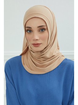 Pileli Pratik Penye Sütlü Kahve Şal