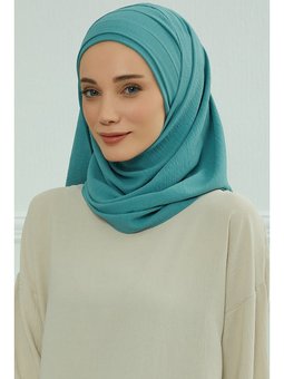 Pileli Tasarım Aerobin Şal,mint Yeşili,cps