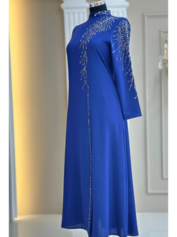 Elisa İndigo Abiye Elbise