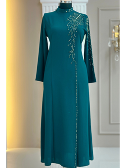 Elisa Petrol Abiye Elbise