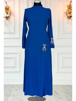 Tuay İndigo Abiye Elbise