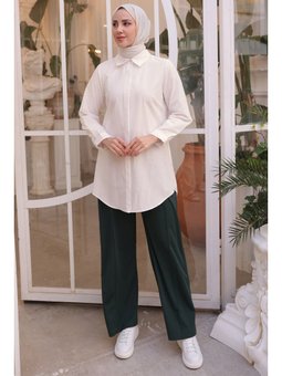 Boyfirend Gömlek Krem