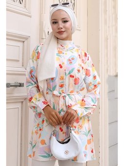 Desenli Kırmızı Gömlek