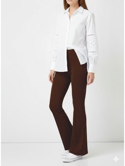 İspanyol Paça Kahverengi Pantolon