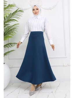 Scuba Kloş Petrol Etek