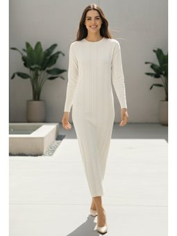 Triko Taş Rengi Elbise