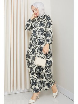 Telya Dokuma Viskon İkili Siyah Takım