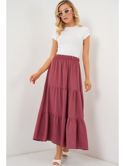 Ayrobin Uzun Gül Kurusu Etek