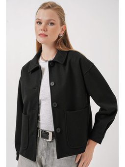 Kaşe Siyah Ceket