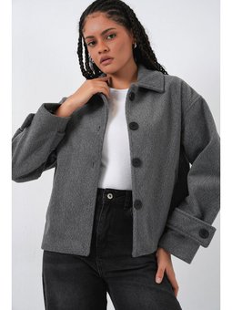 Kısa Kaşe Antrasit Ceket