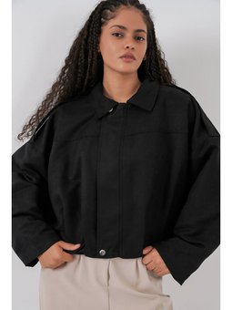 Oversize Süvet S. Siyah Ceket