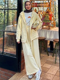 İplik Basic Tereyağ Sarısı Hırka