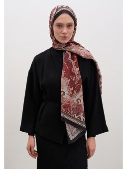 Arıane Desen Kırmızı Şal