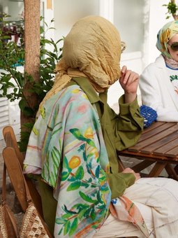 Camellia Desen Pamuk Vual Soft Pembe Eşarp